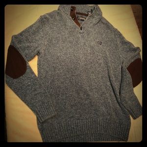 Chaps pull over sweater blue